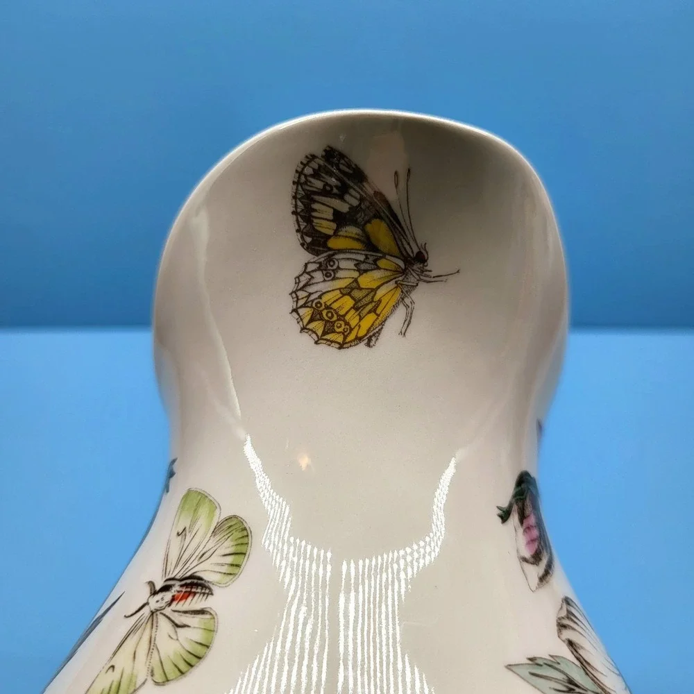 Portmeirion Botanic Christmas Rose Pitcher Vase Vintage Cottagecore Floral